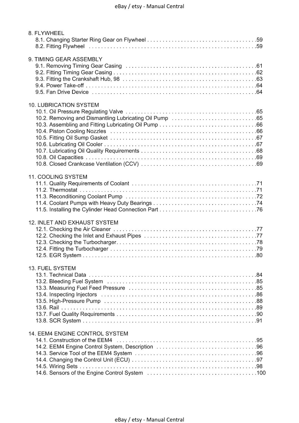 AGCO SISU POWER - 4TH GENERATION ENGINES - WORKSHOP SERVICE REPAIR MANUAL