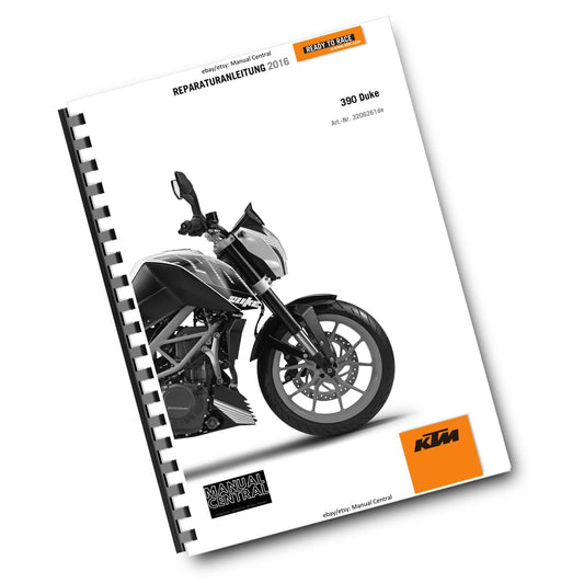 GERMAN LANGUAGE - KTM 2016 - 390 DUKE - REPARTURANLEITUNG