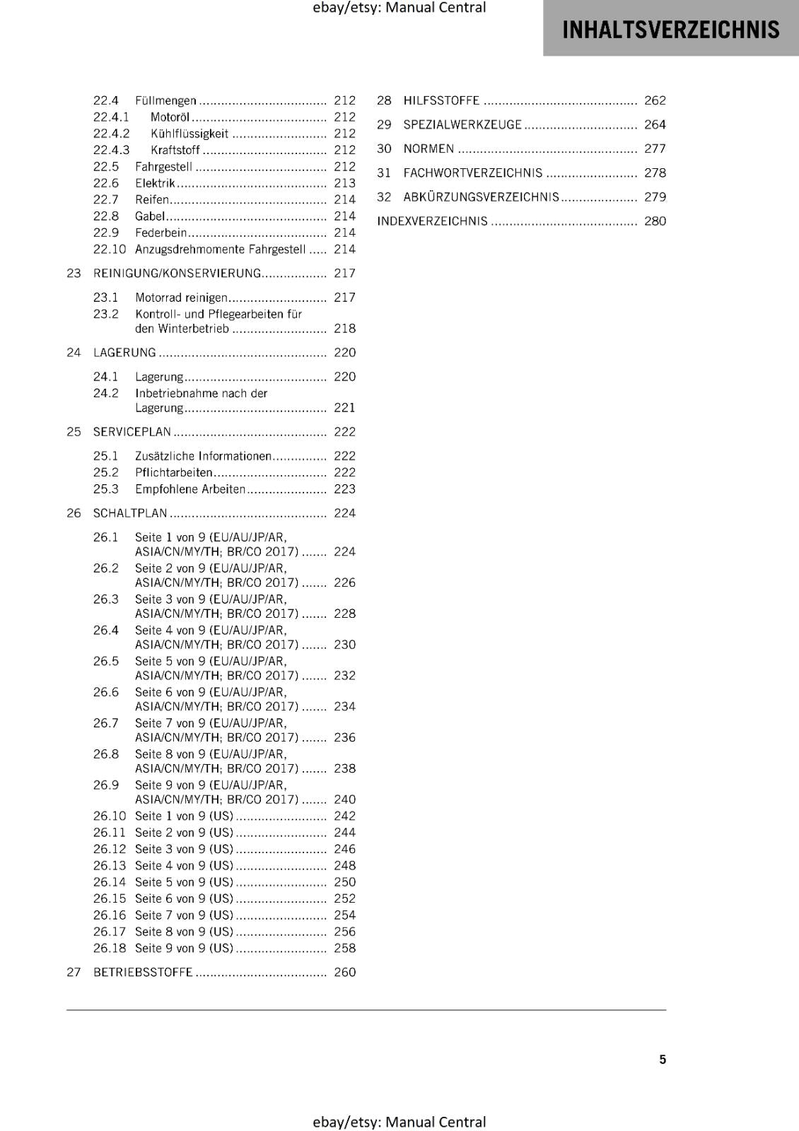 GERMAN LANGUAGE - KTM 2016 - 390 DUKE - REPARTURANLEITUNG