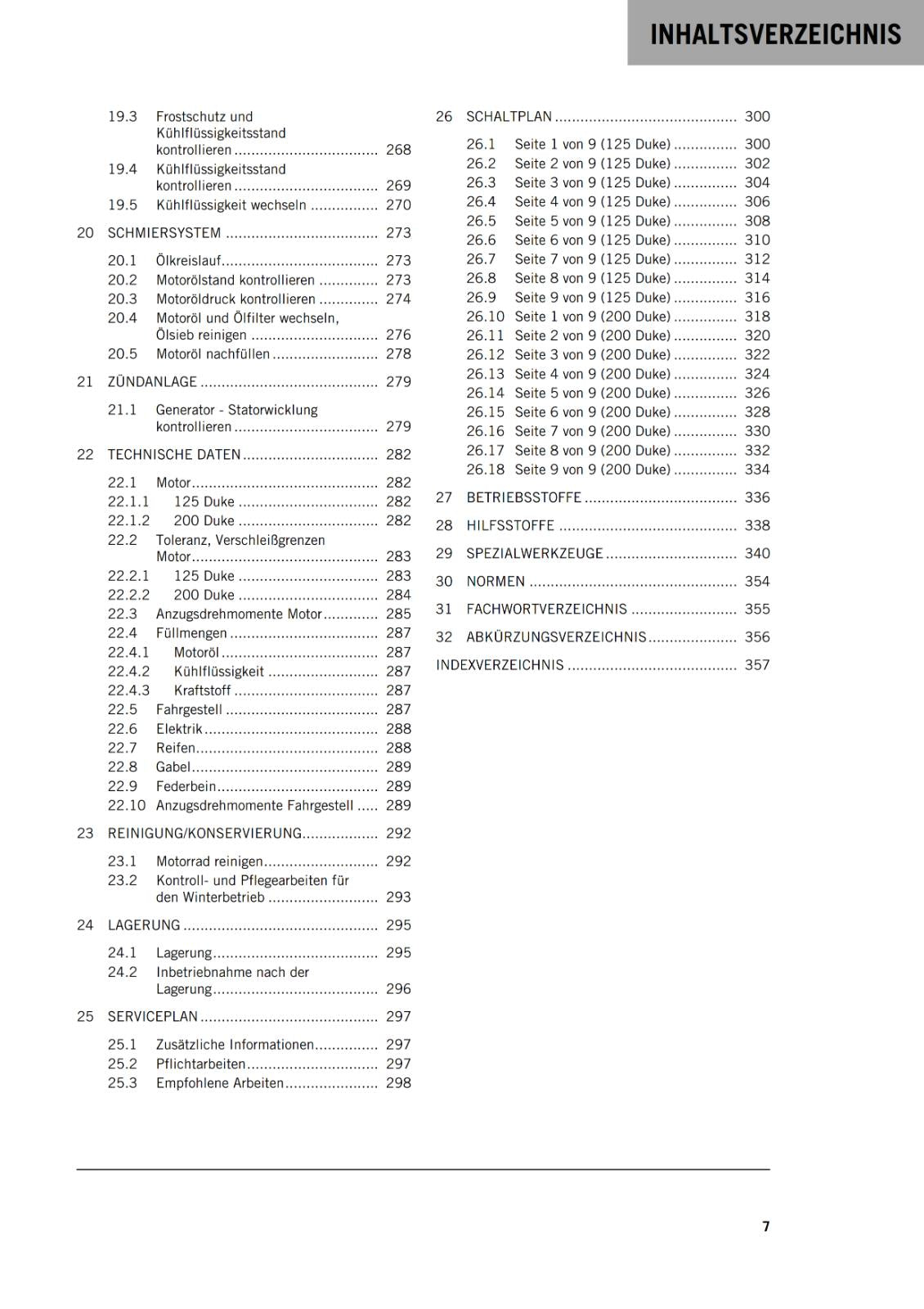 GERMAN LANGUAGE - KTM 2016 - 125 200 DUKE - REPARTURANLEITUNG