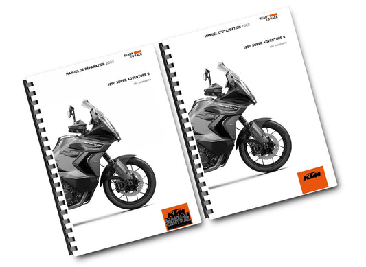FRENCH LANGUAGE - KTM 2022 - 1290 SUPER ADVENTURE S - 2 MANUAL SET