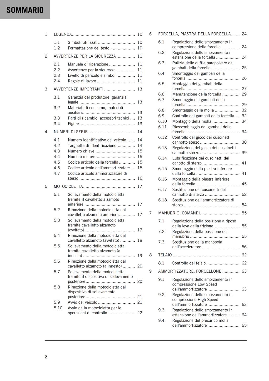 ITALIAN LANGUAGE - KTM 2017 - 1290 SUPER DUKE R - MANUALE DI RIPARAZIONE