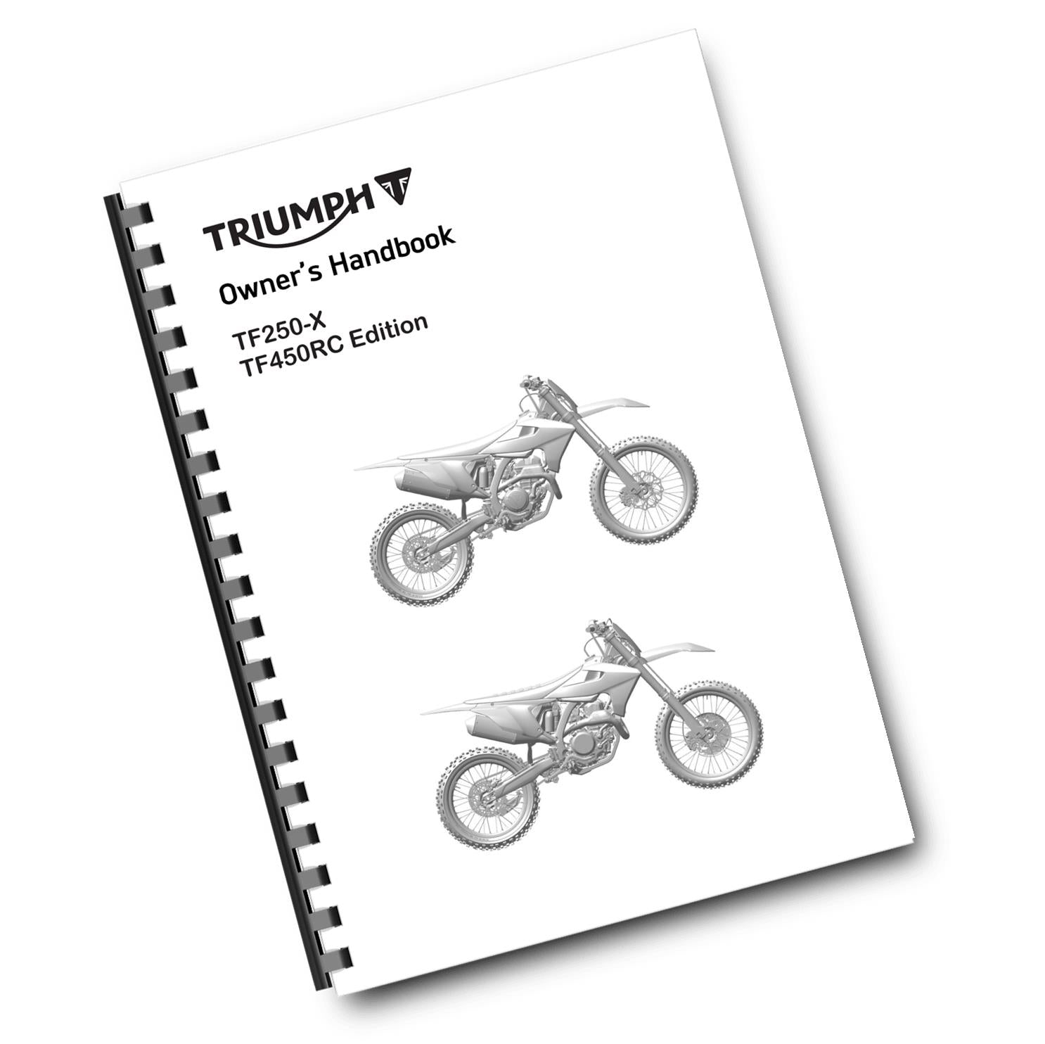 TRIUMPH OWNERS HANDBOOK MANUAL - TF250-X TF450RC EDITION 2023 2024 2025