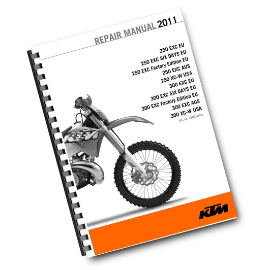 KTM 2011 - 250 300 EXC SIX DAYS FACTORY XC-W - WORKSHOP SERVICE REPAIR MANUAL