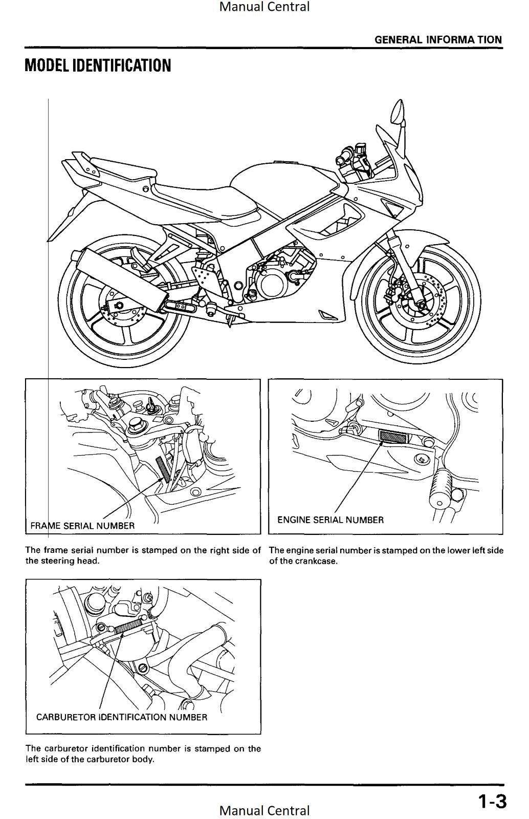 HONDA CBR150R - SERVICE WORKSHOP REPAIR MANUAL 2002 EDITION