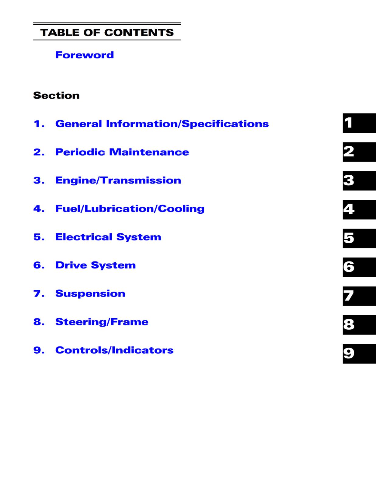 2009 ARCTIC CAT ATV 400 500 550 700 1000 THUNDERCAT  WORKSHOP REPAIR MANUAL