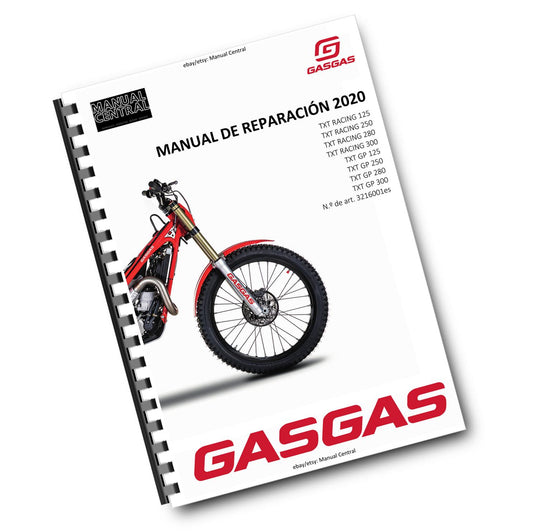 SPANISH LANGUAGE GASGAS 2020 TXT RACING GP 125 250 280 300 MANUAL DE REPARACION