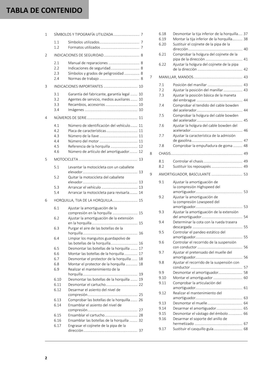 SPANISH LANGUAGE GASGAS 2021 - EC 350F - MANUAL DE REPARACION