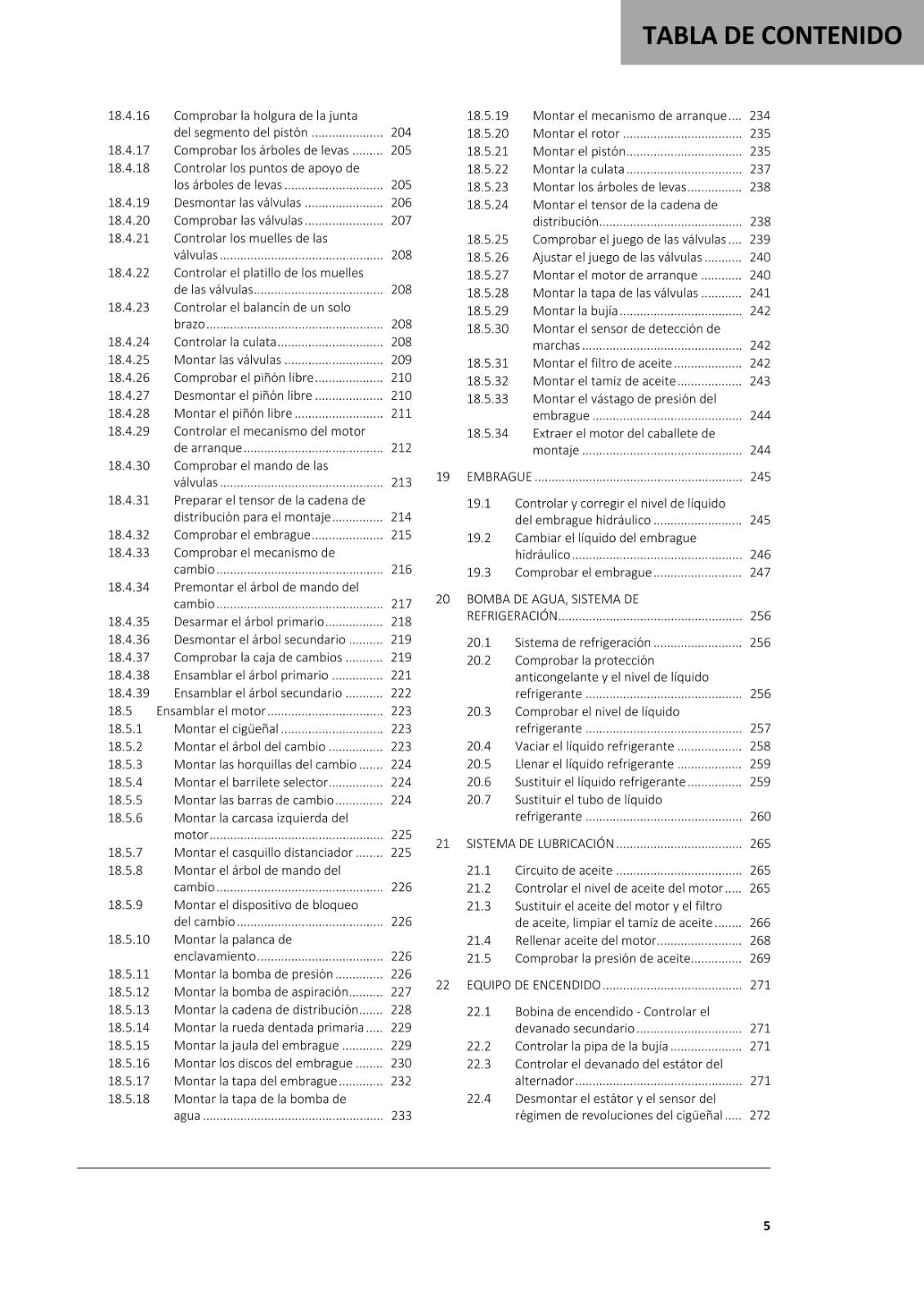SPANISH LANGUAGE GASGAS 2021 - EC 350F - MANUAL DE REPARACION