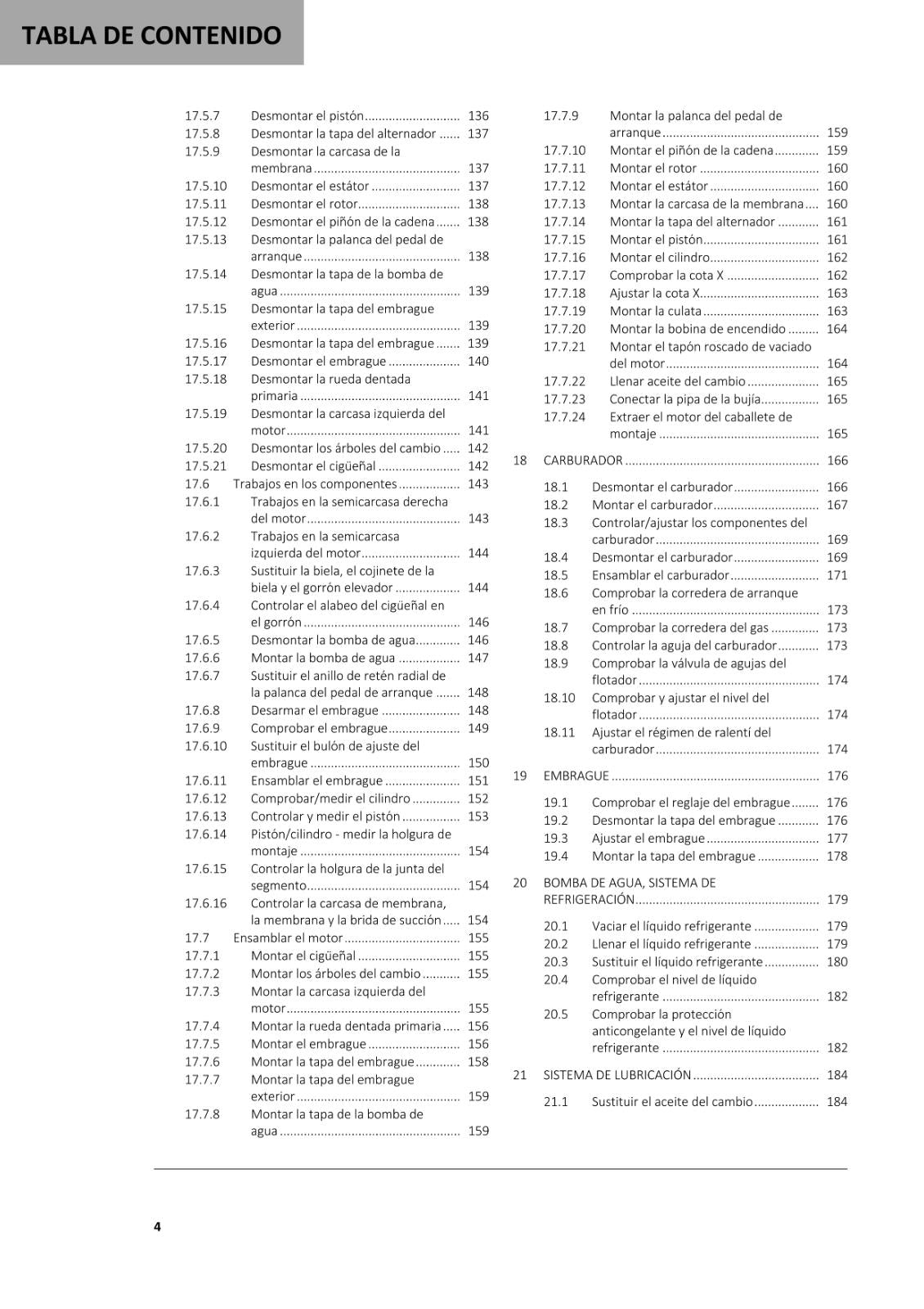 SPANISH LANGUAGE GASGAS 2021 - MC 50 - MANUAL DE REPARACION