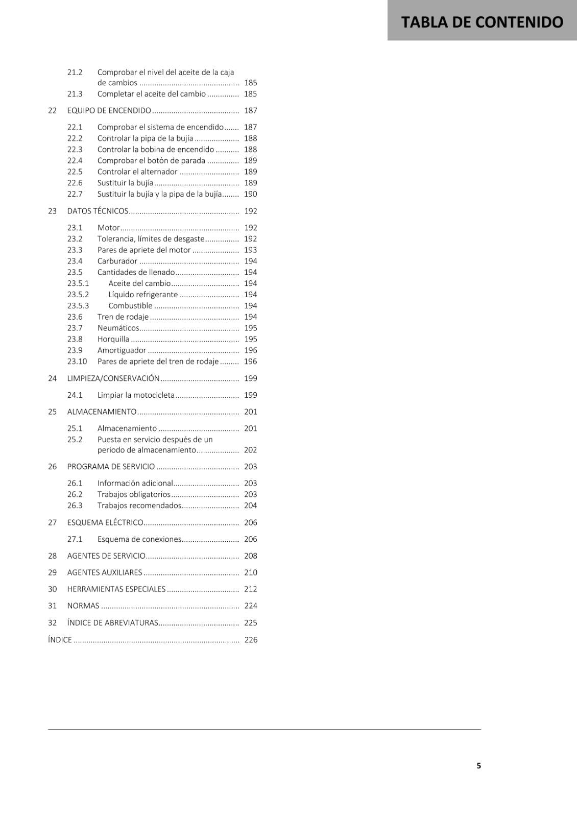 SPANISH LANGUAGE GASGAS 2021 - MC 50 - MANUAL DE REPARACION