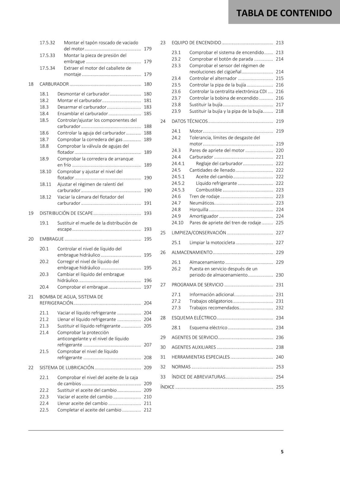 SPANISH LANGUAGE GASGAS 2021 - MC 65 - MANUAL DE REPARACION