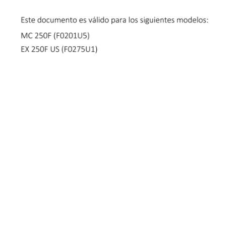 SPANISH LANGUAGE GASGAS 2021 - MC EX 250F - MANUAL DE REPARACION