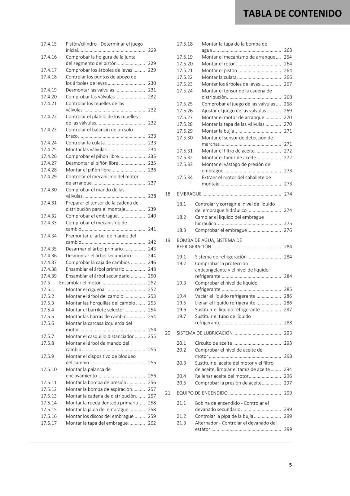 SPANISH LANGUAGE GASGAS 2021 - MC EX 250F - MANUAL DE REPARACION