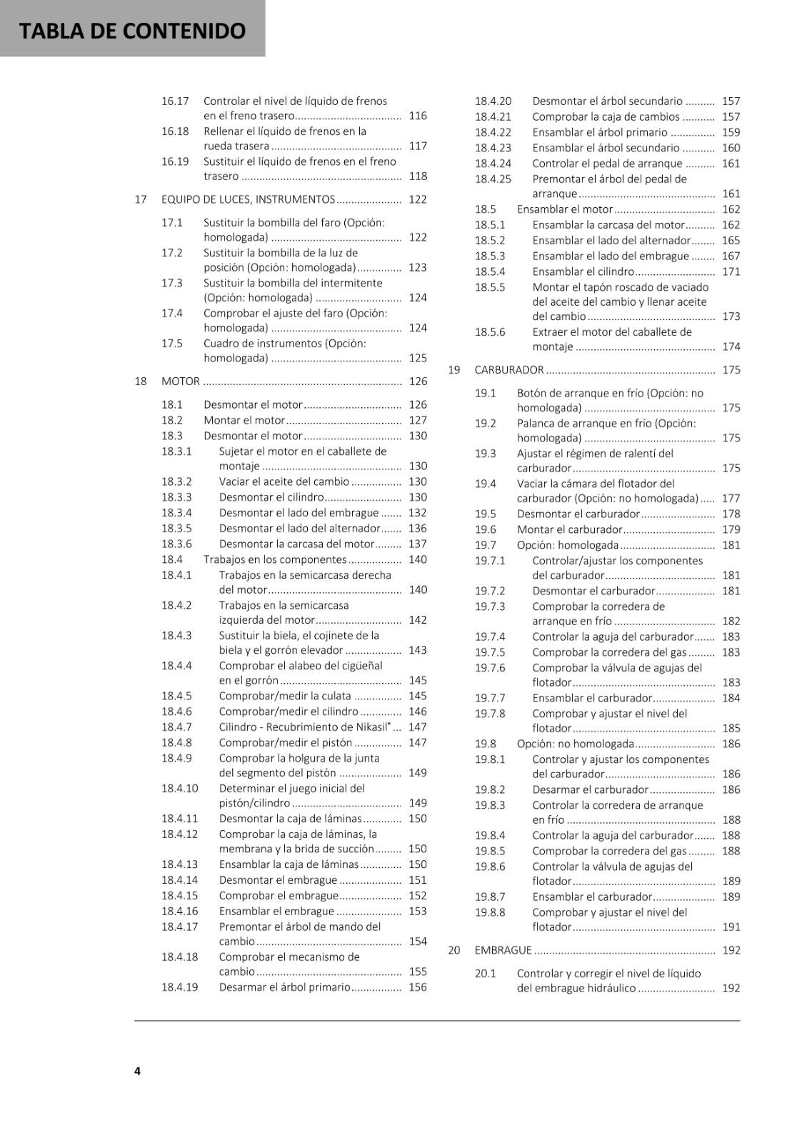 SPANISH GASGAS 2021 - TXT RACING GP 125 250 280 300 - MANUAL DE REPARACION