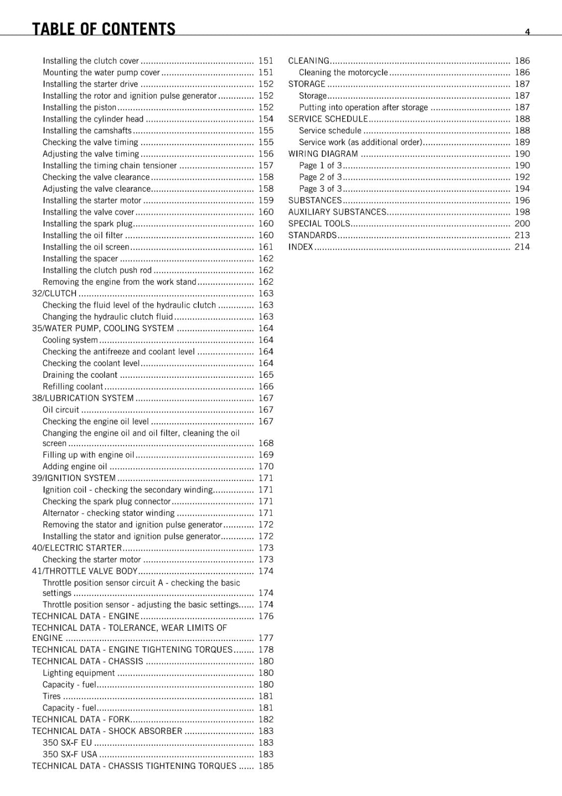 KTM 2011 - 350 SX-F EU USA - WORKSHOP SERVICE REPAIR MANUAL