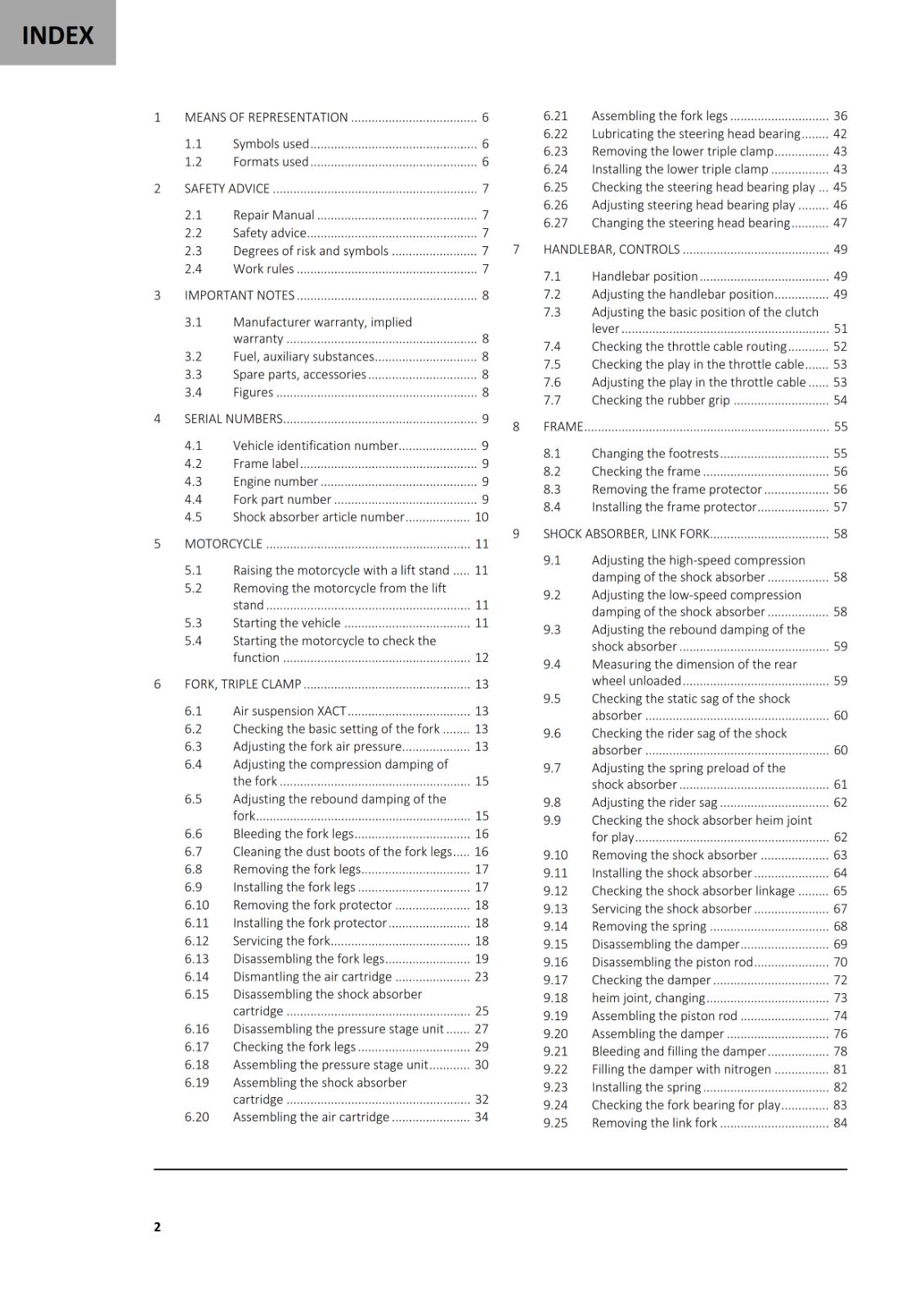 GASGAS 2024 MC 125 SERVICE WORKSHOP REPAIR MANUAL