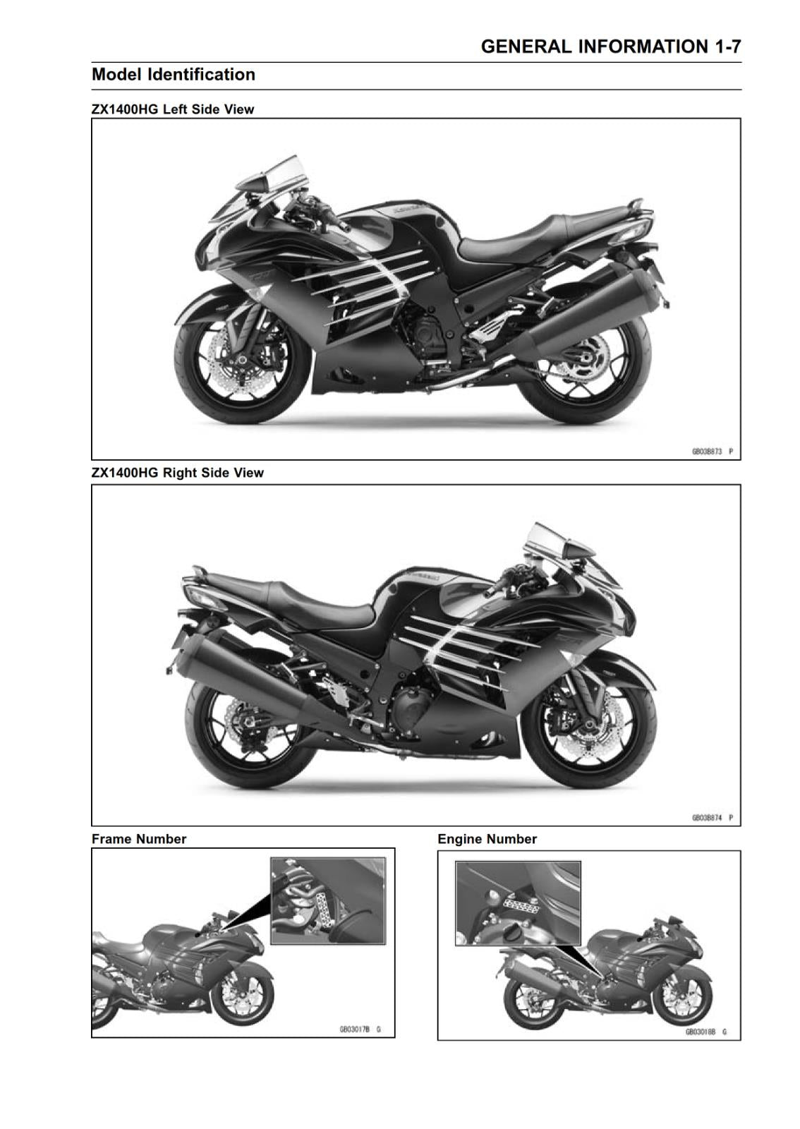 KAWASAKI 2016 2017 - ZZR 1400 ABS NINJA ZX-14R - WORKSHOP SERVICE