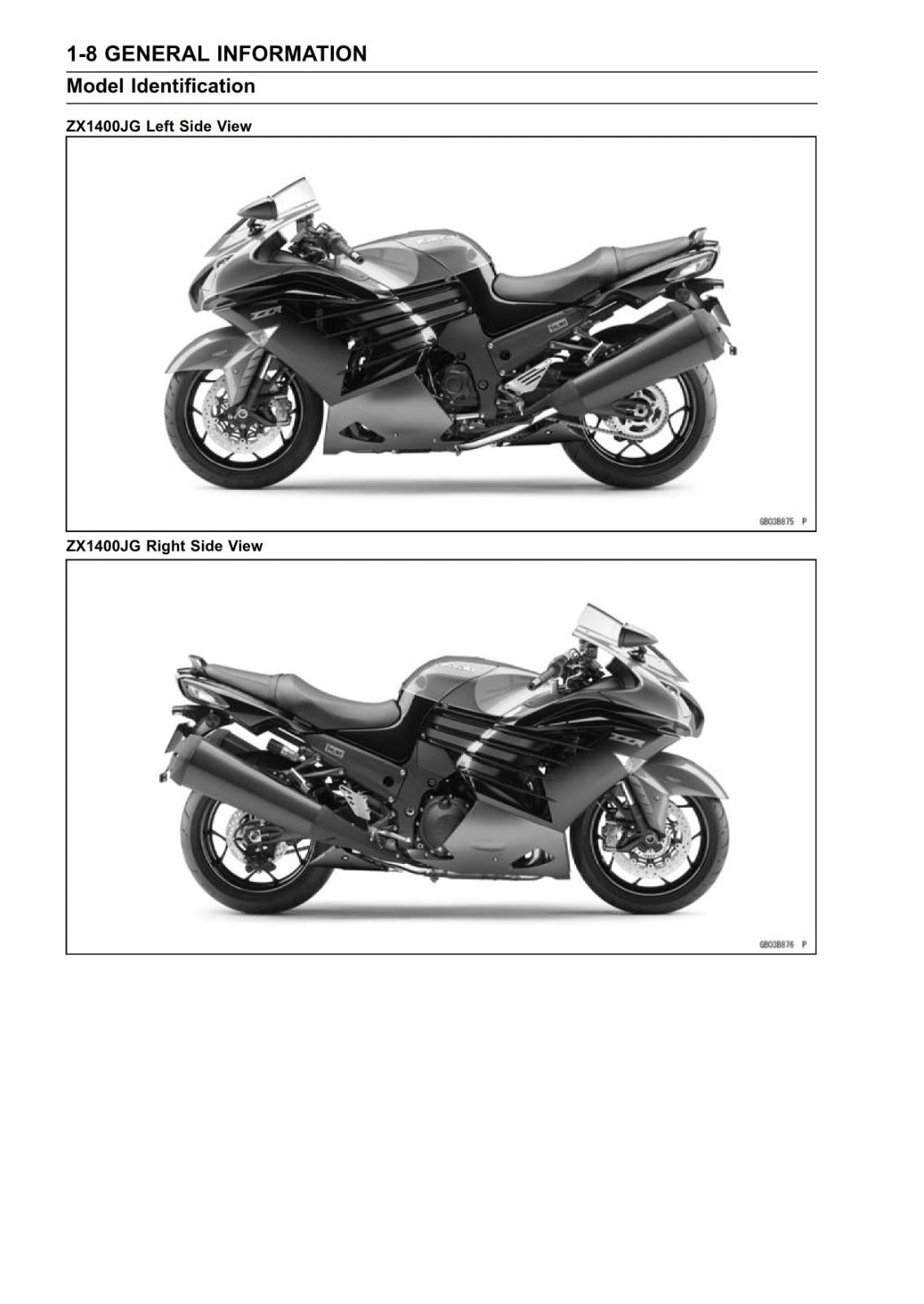 KAWASAKI 2016 2017 - ZZR 1400 ABS NINJA ZX-14R - WORKSHOP SERVICE