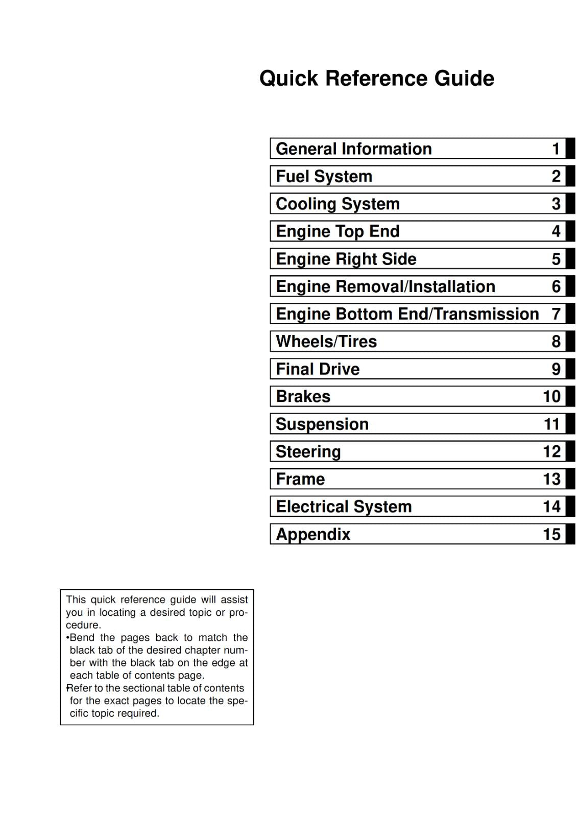 KAWASAKI MOTORCYCLE 2001 TO 2010 - KX85 KX85-II KX100 - SERVICE WORKSHOP REPAIR