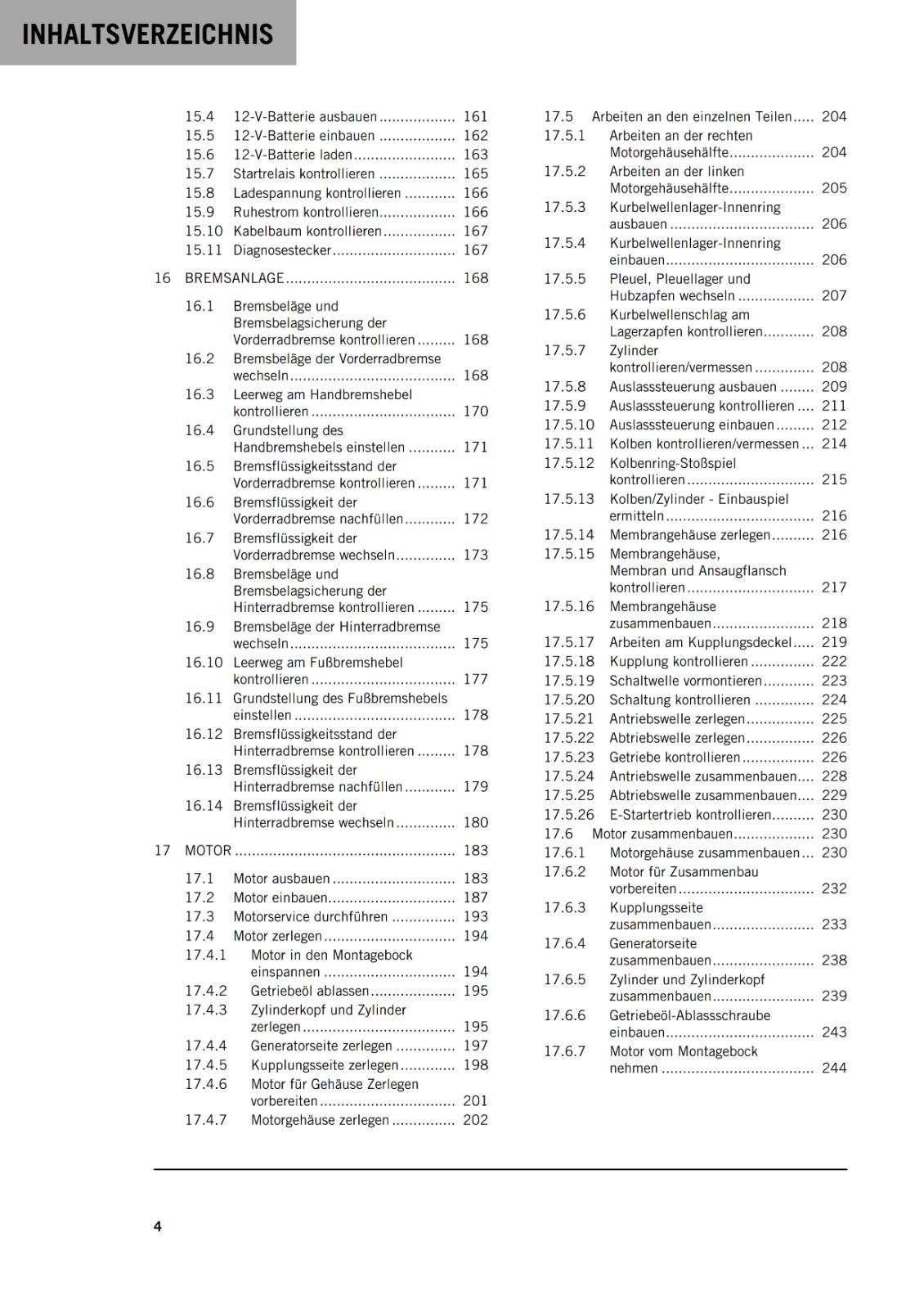GERMAN - KTM 2025 - 125 150 SX XC  - REPARATURANLEITUNG