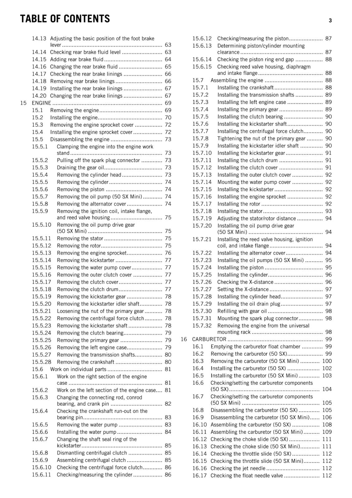 KTM 2010 50 SX MINI - WORKSHOP SERVICE REPAIR