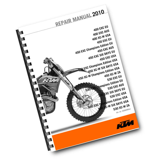 KTM 2010 - 400 450 530 EXC SIX DAYS CHAMPION EDITION XC-W - WORKSHOP SERVICE