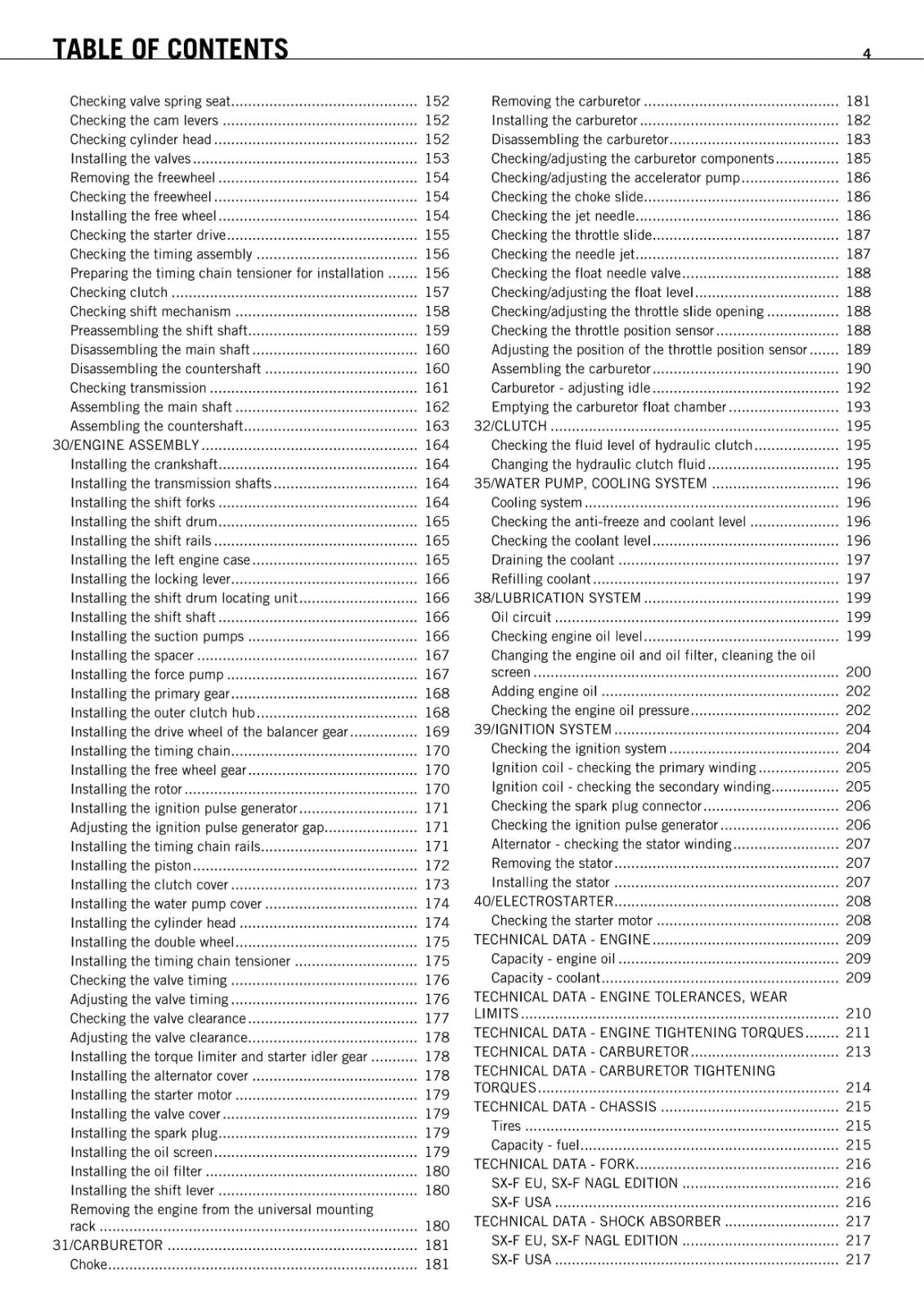 KTM 2010 - 450 SX-F NAGL EDITION - EU USA - WORKSHOP SERVICE REPAIR MANUAL