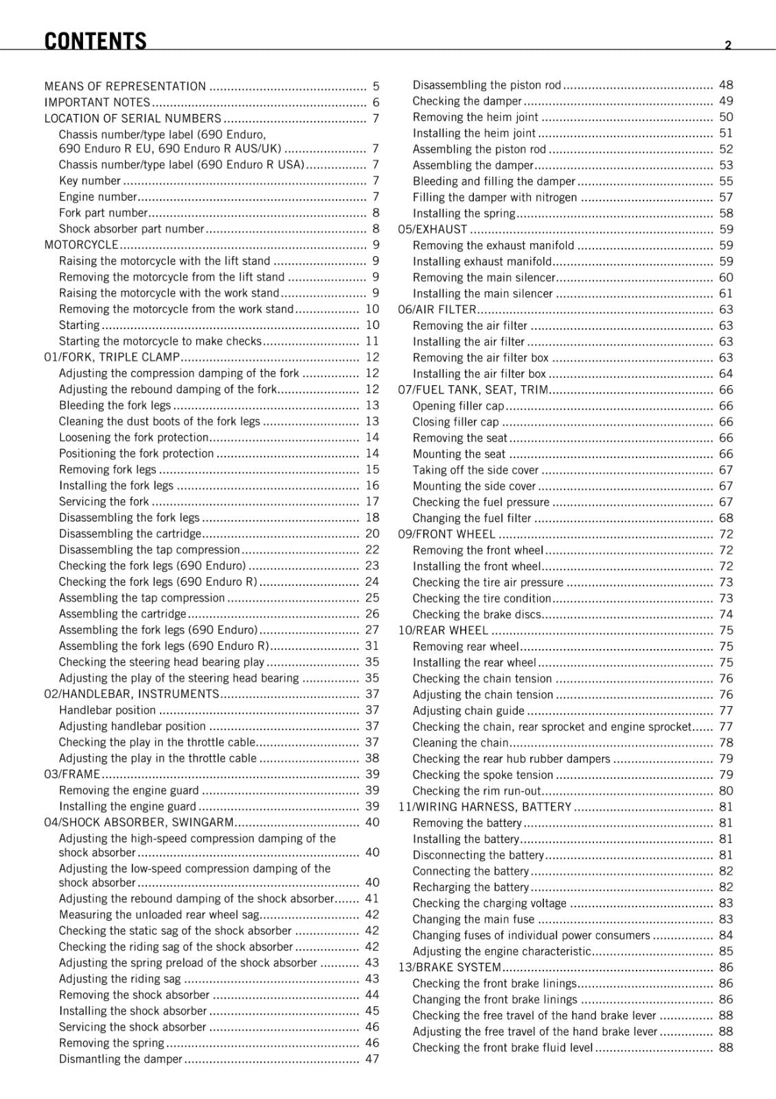 KTM 2010 - 690 ENDURO R EU AUS UK USA - WORKSHOP SERVICE REPAIR MANUAL