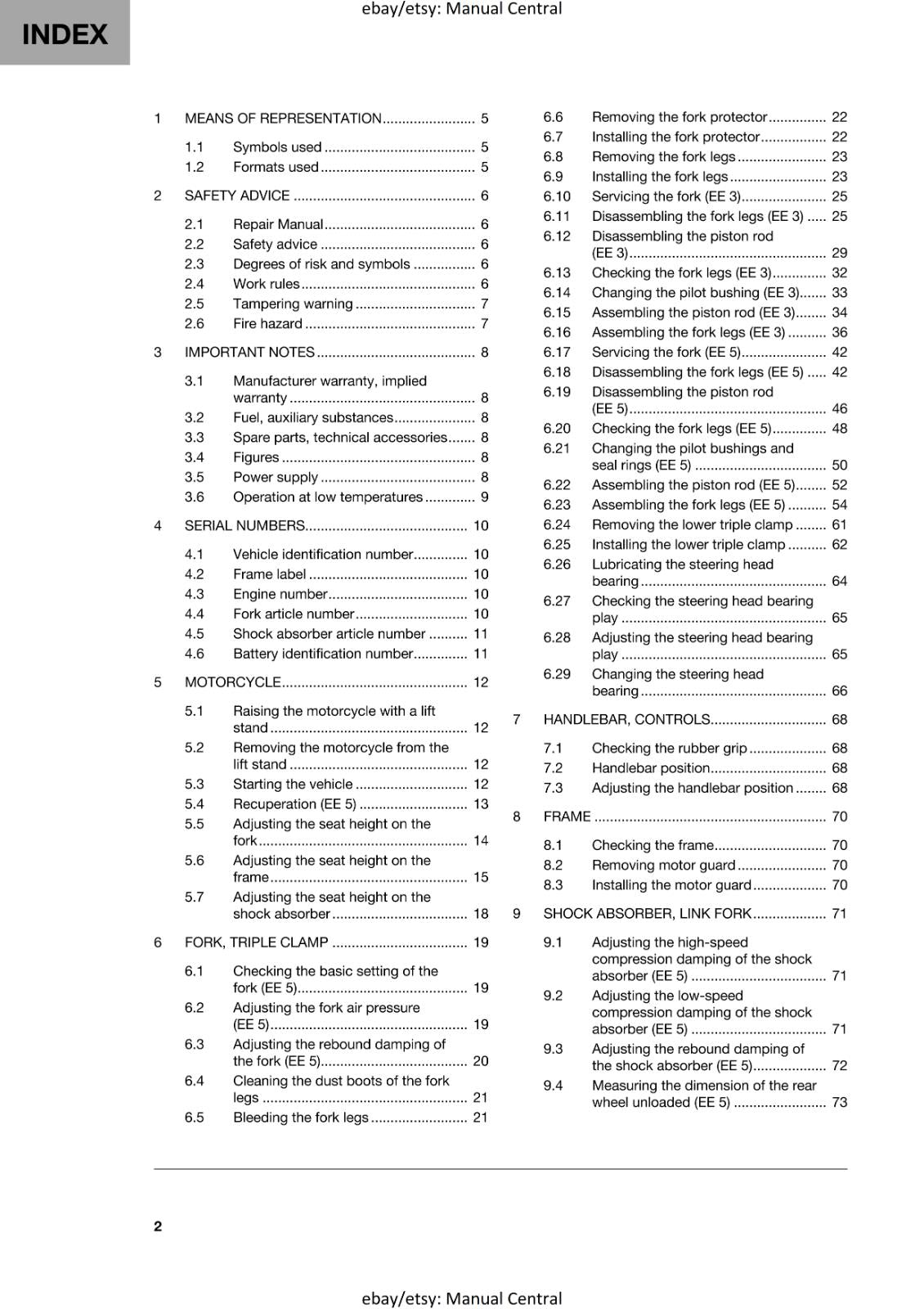HUSQVARNA 2024 - EE 3 5 - REPAIR WORKSHOP SERVICE MANUAL REPRINTED