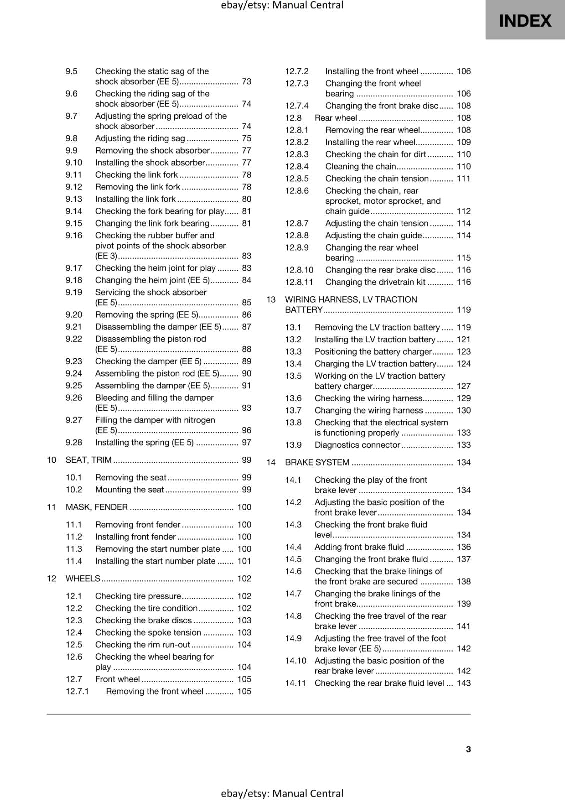 HUSQVARNA 2024 - EE 3 5 - REPAIR WORKSHOP SERVICE MANUAL REPRINTED
