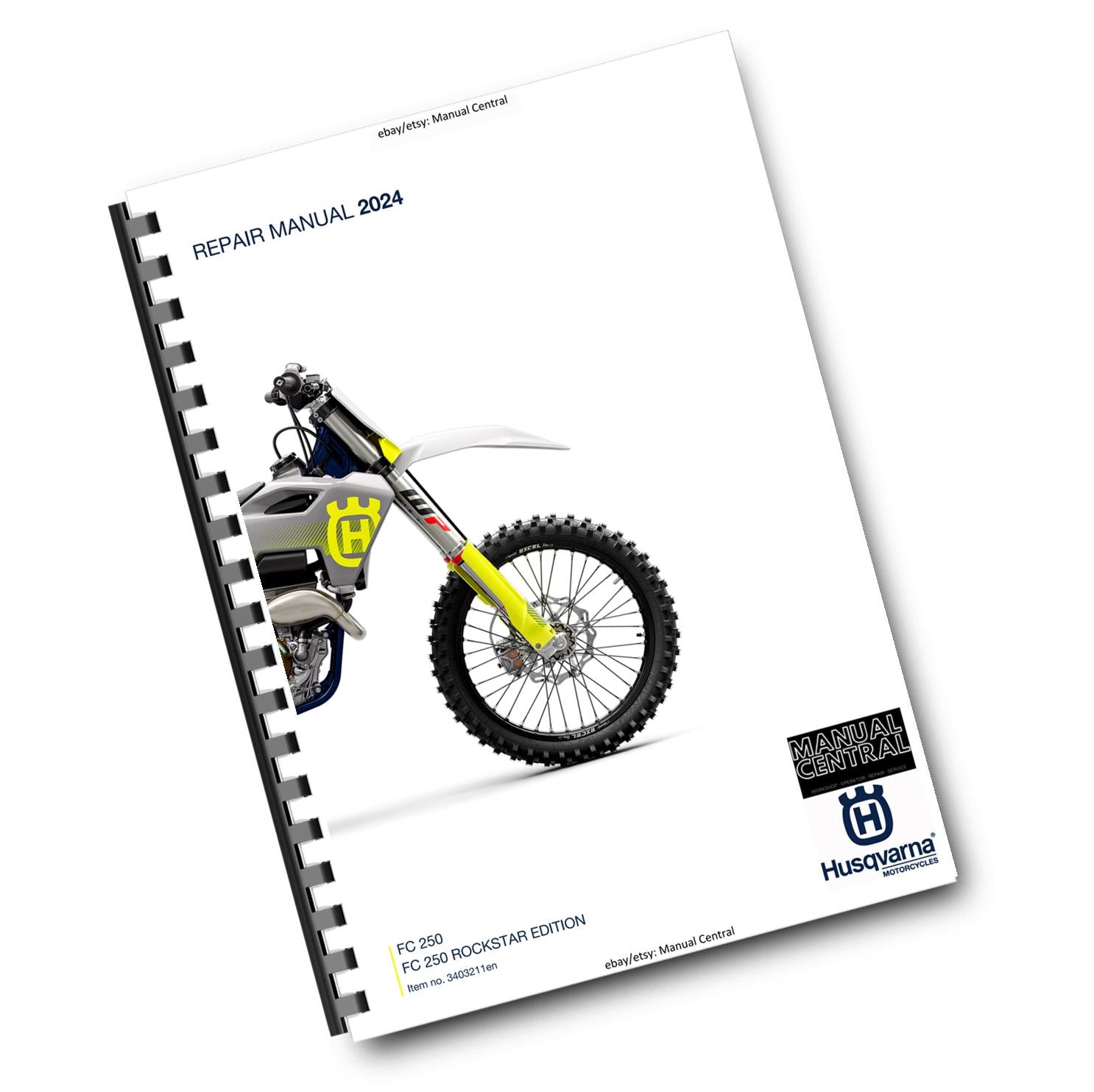 HUSQVARNA 2024 - FC 250 ROCKSTAR EDITION - REPAIR WORKSHOP SERVICE MANUAL