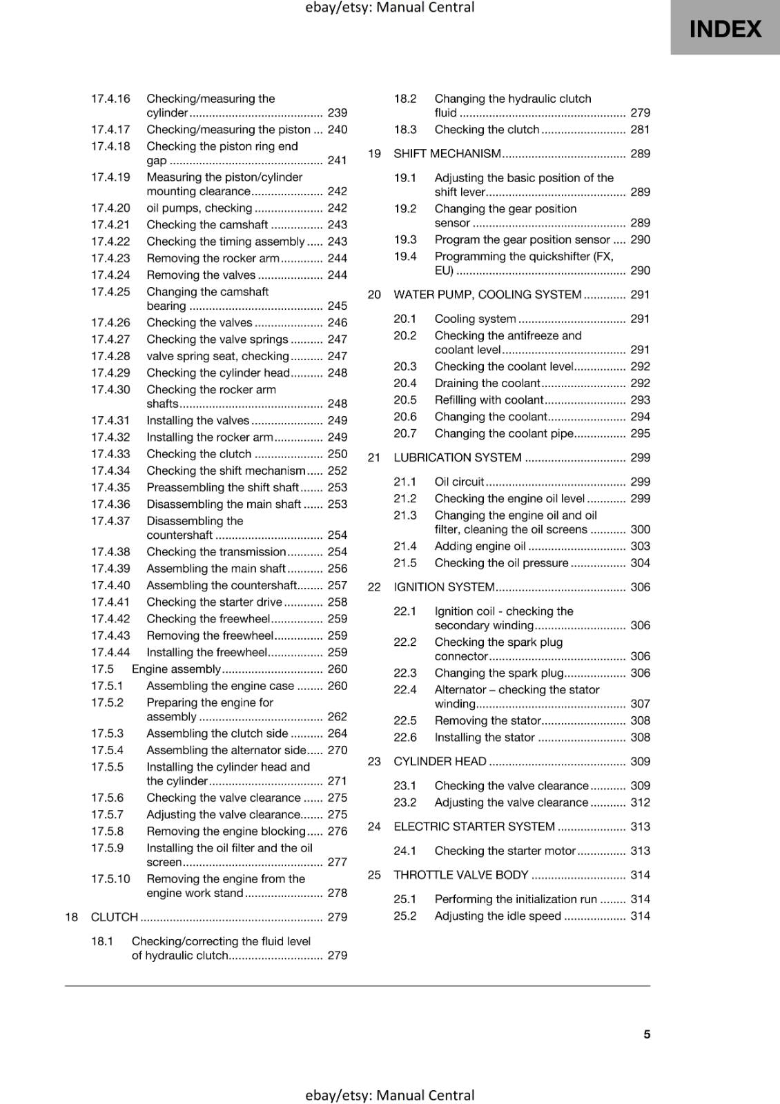HUSQVARNA 2024 - FC FX 450 - REPAIR WORKSHOP SERVICE MANUAL