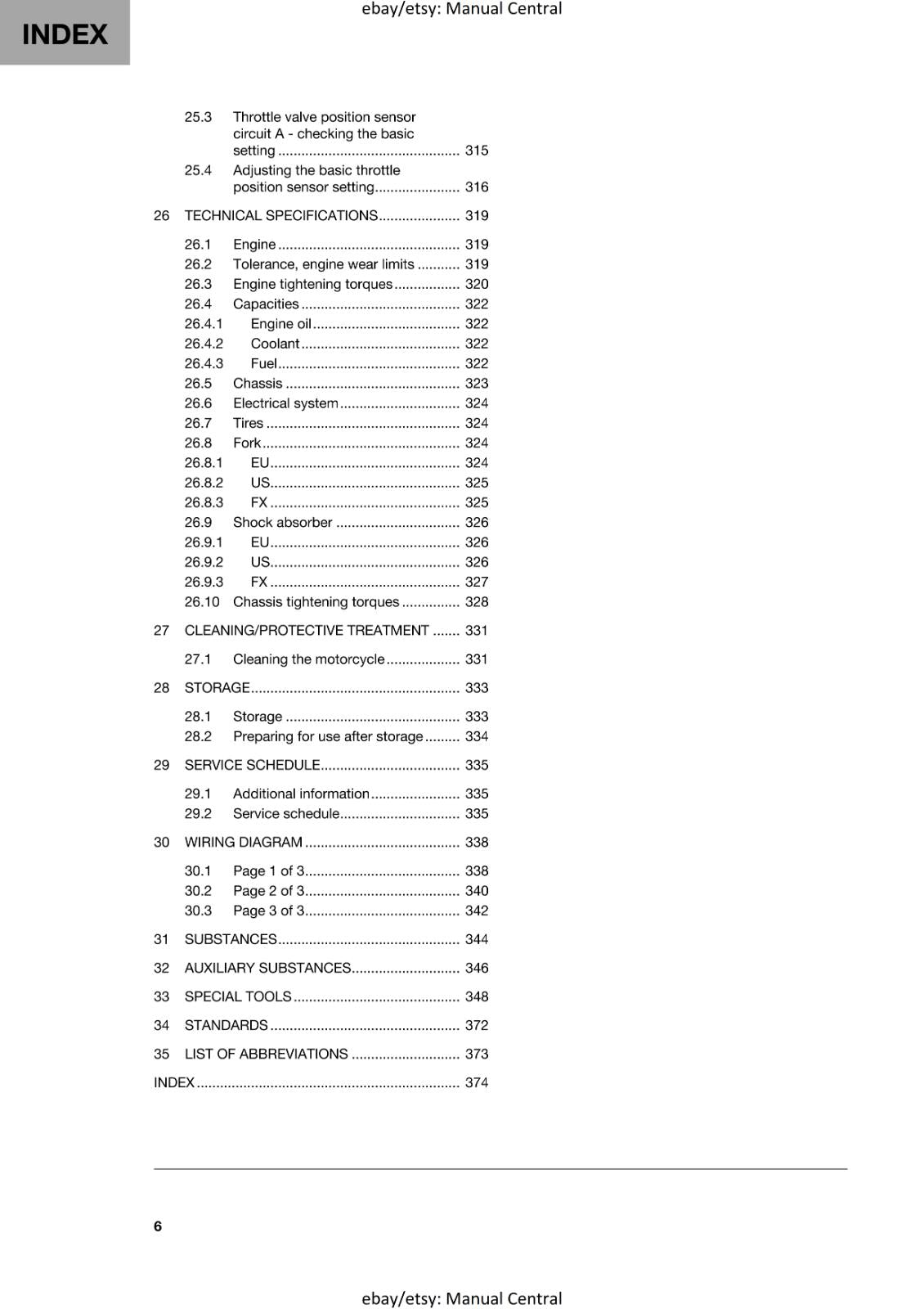 HUSQVARNA 2024 - FC FX 450 - REPAIR WORKSHOP SERVICE MANUAL