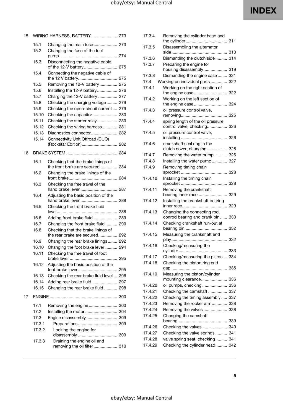 HUSQVARNA 2024 - FC FX 450 ROCKSTAR EDITION - REPAIR WORKSHOP SERVICE MANUAL