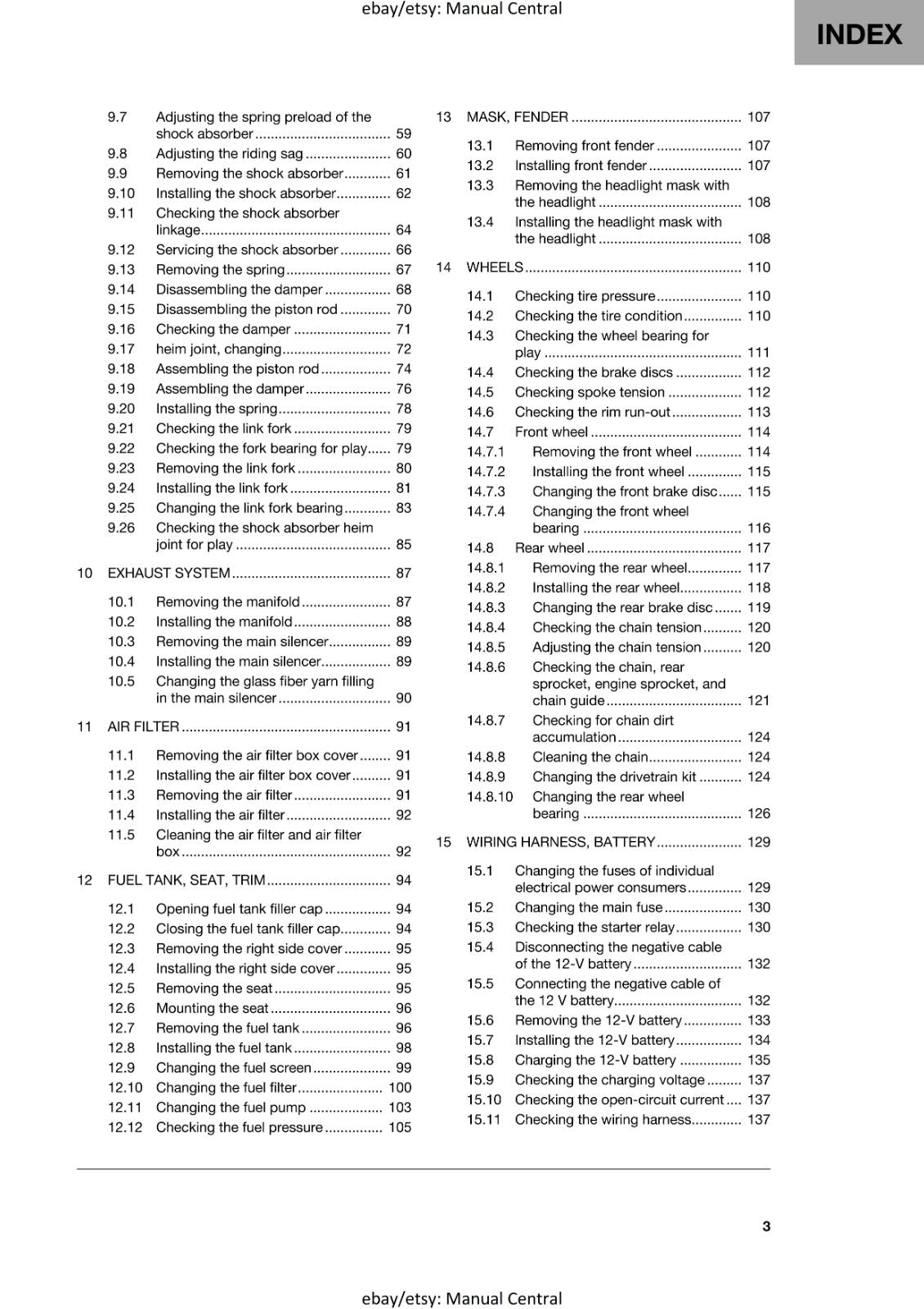HUSQVARNA 2024 - FE 250 EU CN - REPAIR WORKSHOP SERVICE MANUAL
