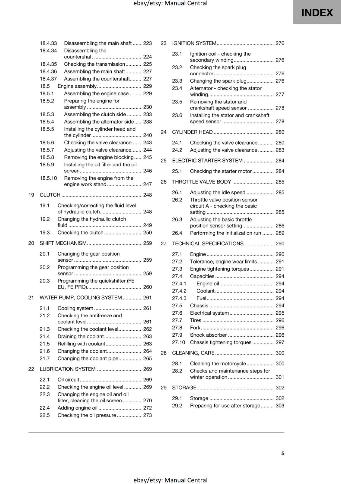 HUSQVARNA 2024 - FE 350 PRO 350w 350s - REPAIR WORKSHOP SERVICE MANUAL