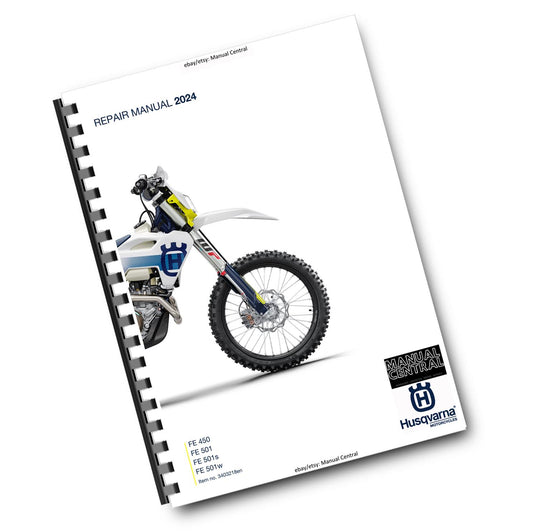 HUSQVARNA 2024 - FE 450 501 501s 501w - REPAIR WORKSHOP SERVICE MANUAL