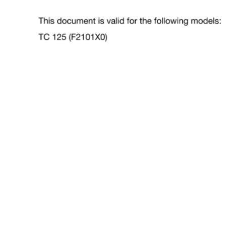 HUSQVARNA 2024 - TC 125 - REPAIR WORKSHOP SERVICE MANUAL