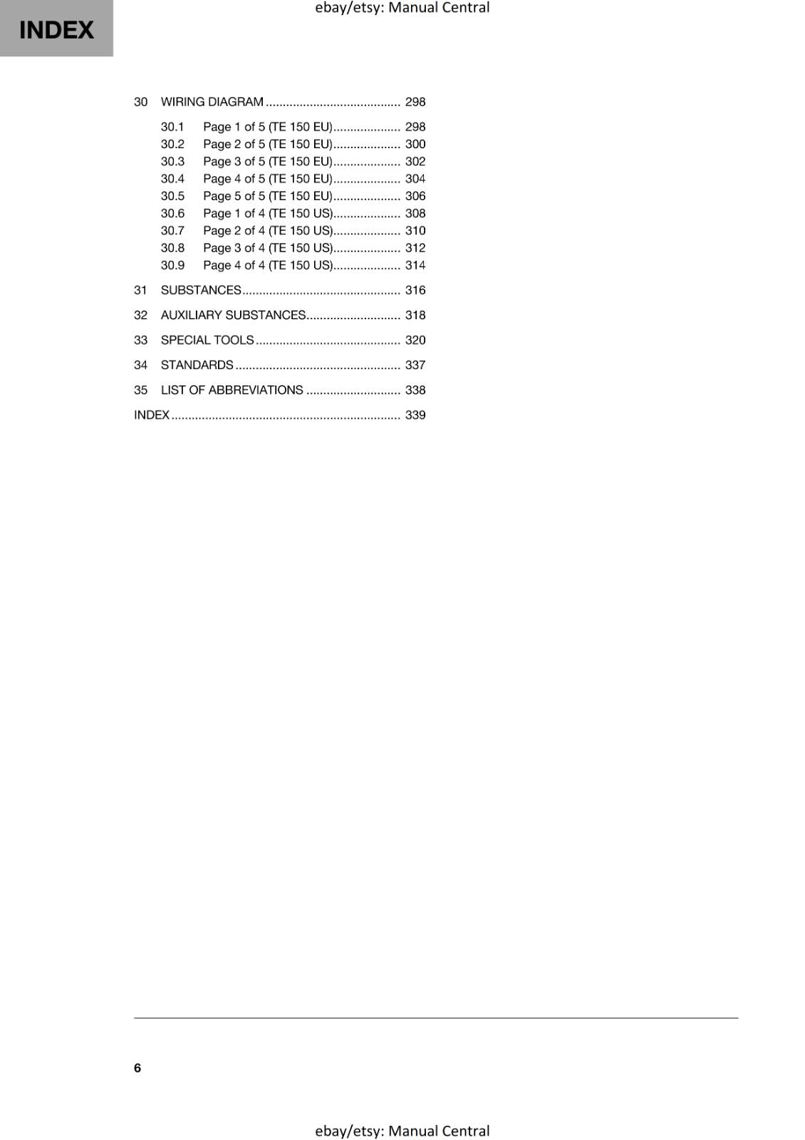 HUSQVARNA 2024 - TE 150 EU US - REPAIR WORKSHOP SERVICE MANUAL