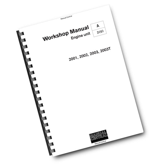 VOLVO PENTA - 2001 2002 2003 2003T - WORKSHOP SERVICE REPAIR - 08-2000 EDITION