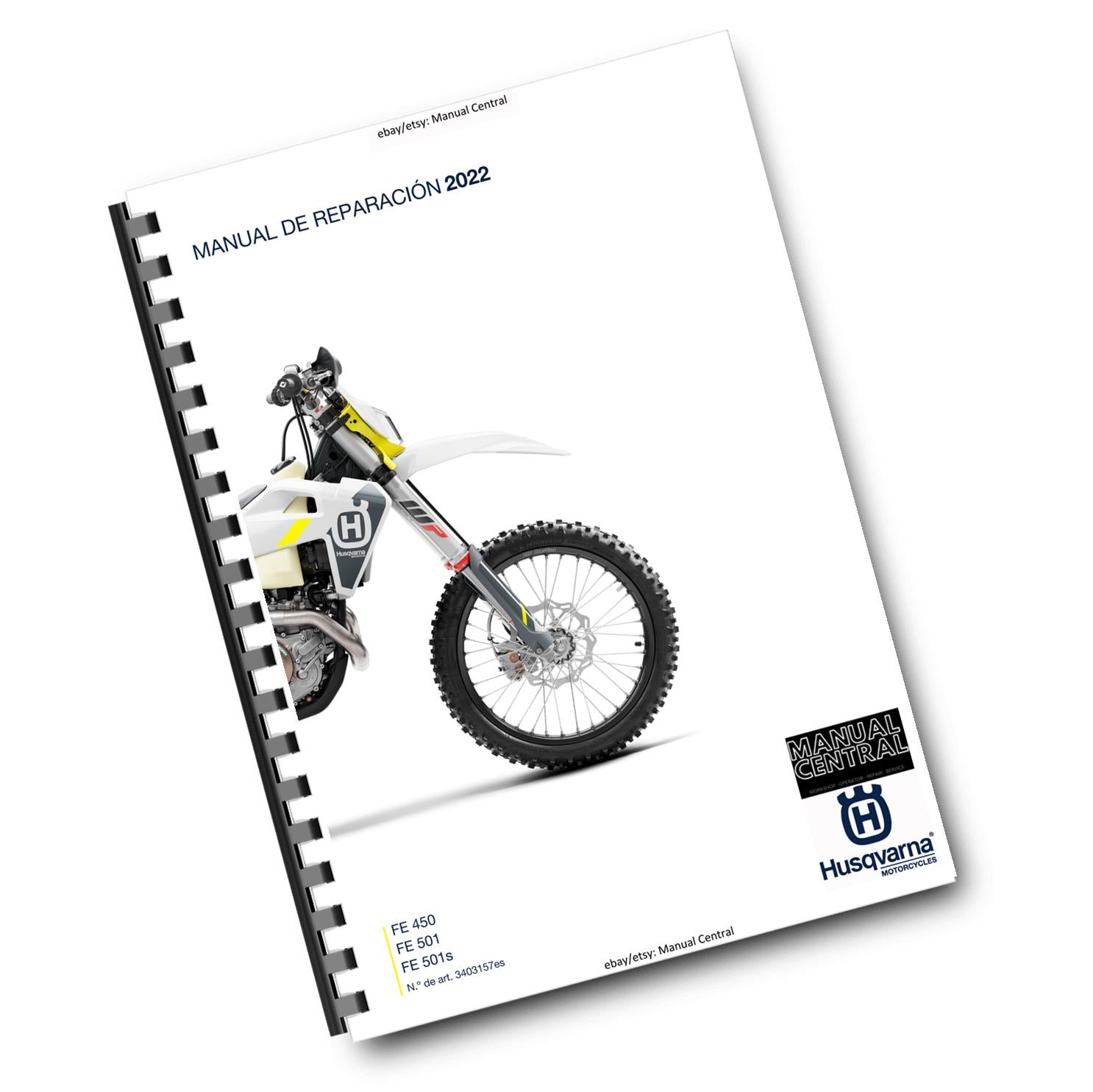 SPANISH LANGUAGE - HUSQVARNA 2022 - FE 450 501 501s -  MANUAL DE REPARACION