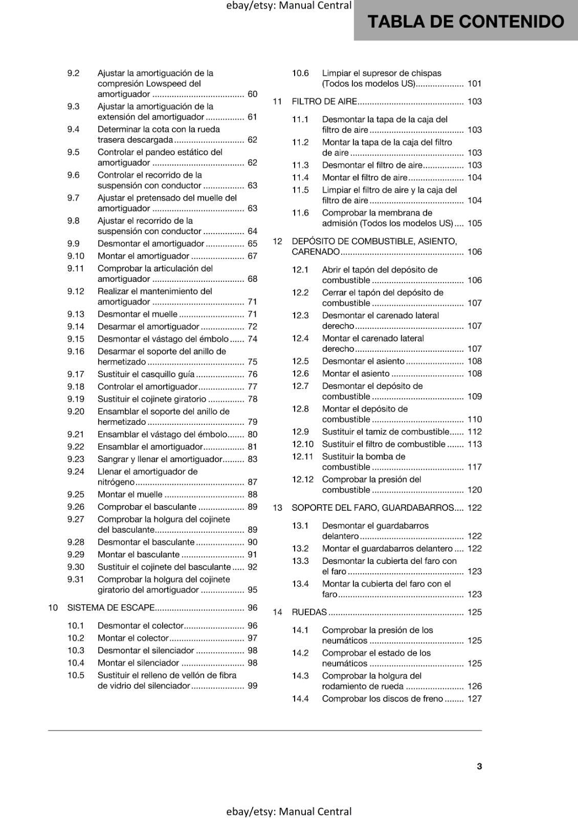 SPANISH LANGUAGE - HUSQVARNA 2022 - FE 450 501 501s -  MANUAL DE REPARACION