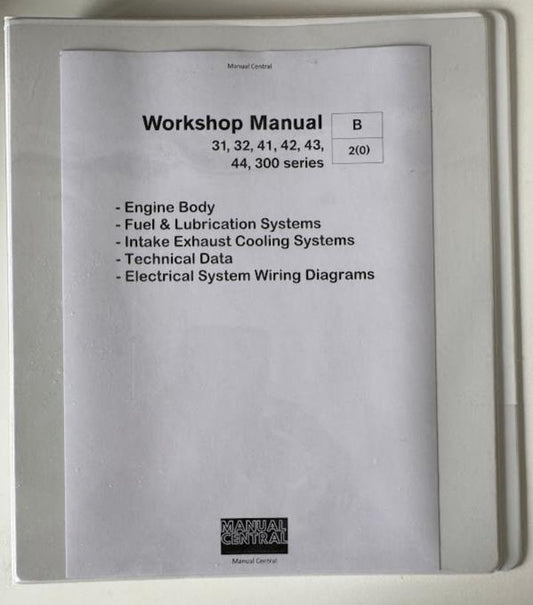 VOLVO PENTA 31 32 41 42 43 44 300 SERIES WORKSHOP FOLDER SET ENGINE FUEL TECH