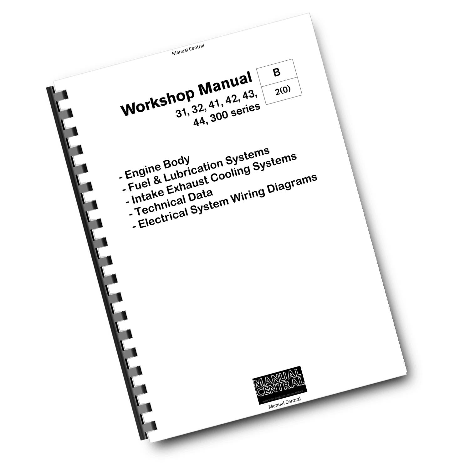 VOLVO PENTA 31 32 41 42 43 44 300 SERIES WORKSHOP SET ENGINE FUEL TECH ELECTRIC