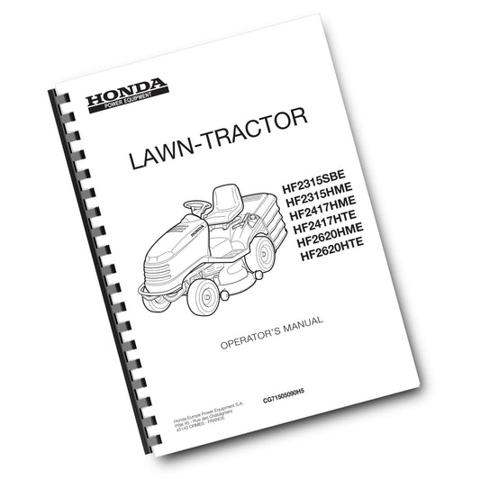 HONDA LAWN TRACTOR HF2315 HF2417 HF2620 SBE HME HTE - OPERATOR MANUAL