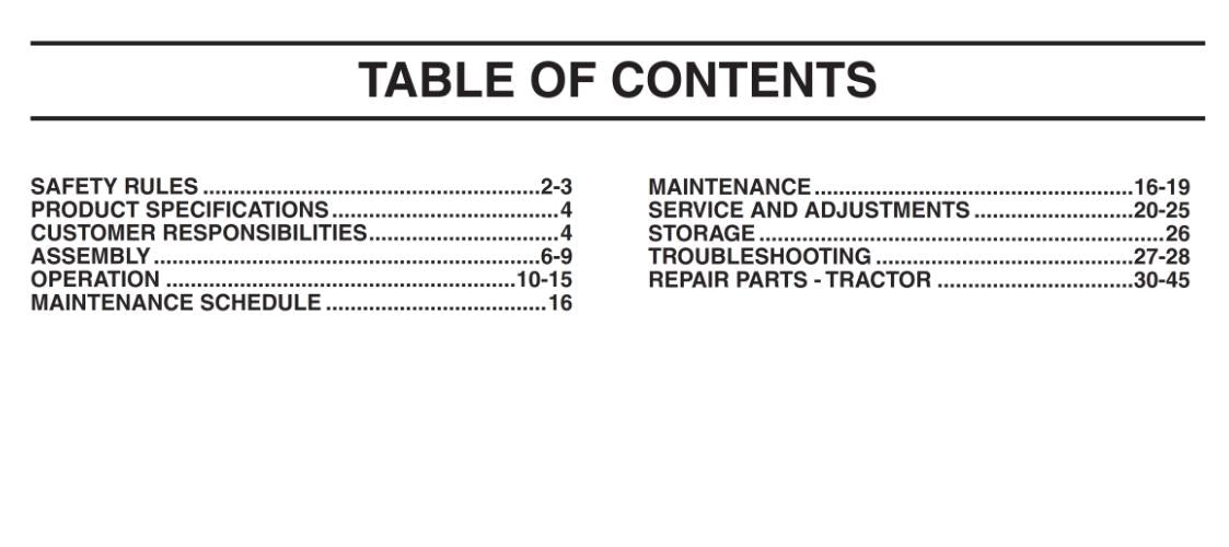 HUSQVARNA RIDE ON MOWER - YTH1848XP - OPERATOR MANUAL