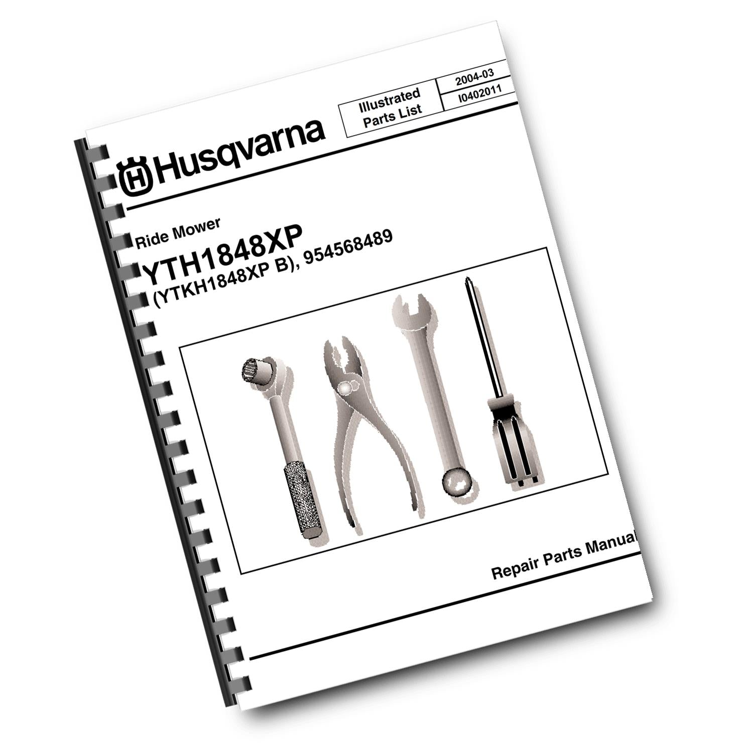 HUSQVARNA RIDE ON MOWER - YTH1848XP  YTKH1848XP B - PARTS MANUAL + WIRING