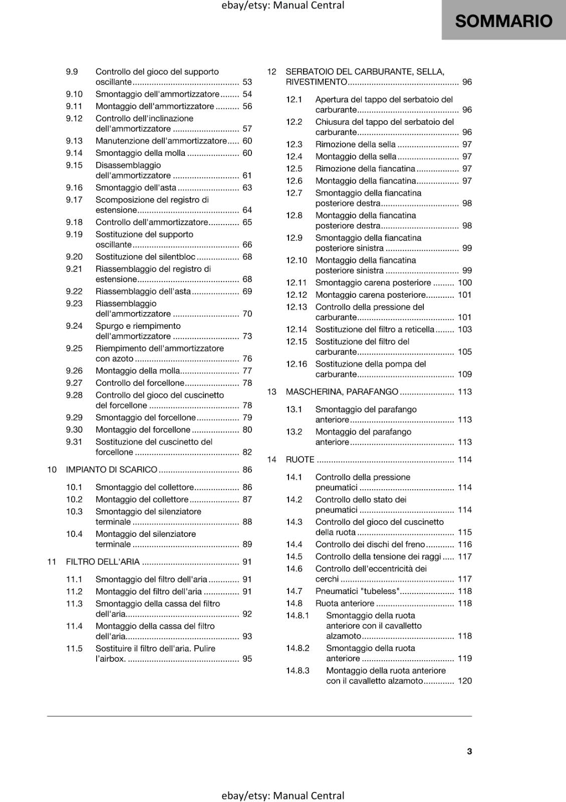 ITALIAN - HUSQVARNA 2022 - 701 SUPERMOTO EU EDITION - MANUALE DI RIPARAZIONE