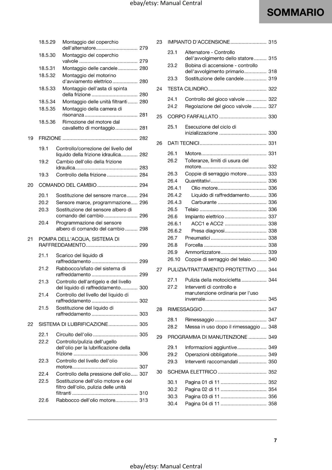 ITALIAN - HUSQVARNA 2022 - 701 SUPERMOTO EU EDITION - MANUALE DI RIPARAZIONE